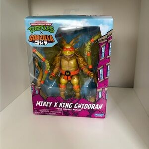 Godzilla X TMNT Mikey x King Ghidorah Three-Headed Mutant Action Figure